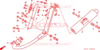 SMORZATORE SCARICO per Honda CBR 125 TRICOLOR 2010