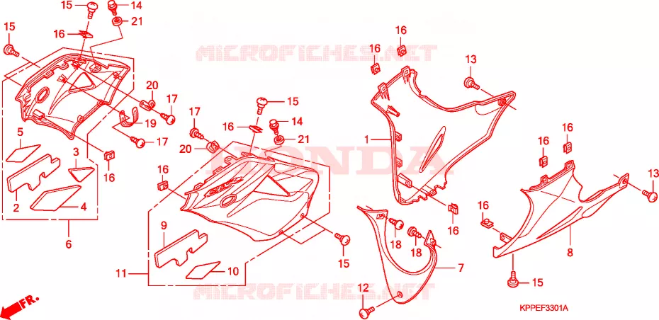 RIPARO SOTTO  Honda MOTO 125 CBR 2010  CBR125RWA