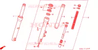 FORCELLA ANTERIORE per Honda SH 125 2002