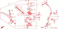 CILINDRO MAESTRO FRENO per Honda DYLAN 150 2009
