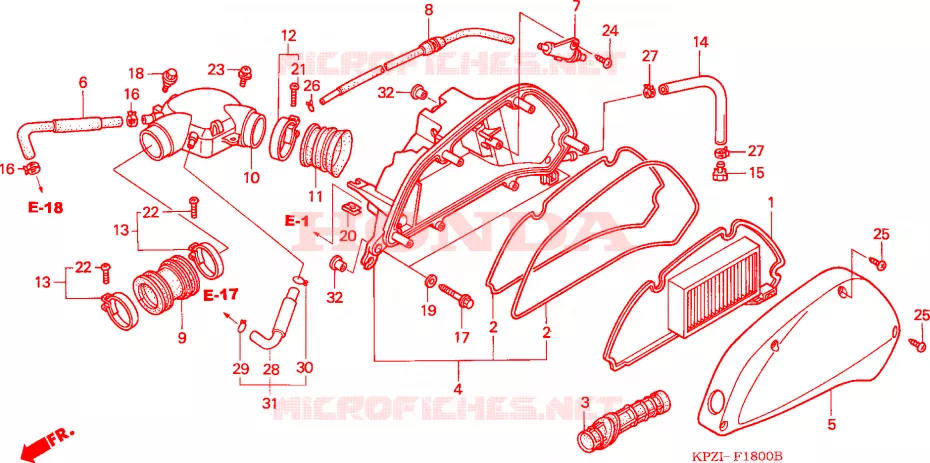 FILTRO ARIA Honda SCOOTER 150 DYLAN 2009  SES1504