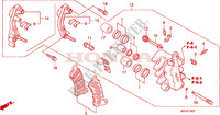 CALIBRO FRENO ANTERIORE (FES1257/A7)(FES1507/A7) per Honda S WING 150 FES SPECIAL 2007