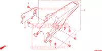 PARAFANGO POSTERIORE per Honda CRF 250 R 2010