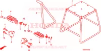 PIEDE D'APPOGGIO/GRADINO per Honda CRF 250 R 2010
