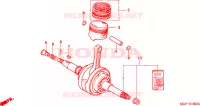 ALBERO A GOMITI/PISTONE per Honda SPAZIO 250 1999