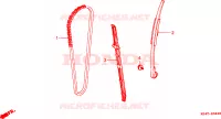 CATENA CAMMA/TENSIONE per Honda SPAZIO 250 1999