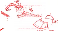 COPERTURA SOTTO ANTERIORE/ PARAFANGO ANTERIORE per Honda SPAZIO 250 1999