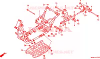 CORPO TELAIO per Honda SPAZIO 250 1999