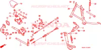 PIEDE D'APPOGGIO/PEDALE FRENO per Honda SPAZIO 250 1999