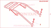 PORTAPACCHI POSTERIORE per Honda SPAZIO 250 1999