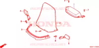 VISIERA INDICATORE/WIND SCREEN per Honda SPAZIO 250 1999