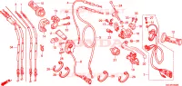 LEVA MANIGLIA/INTERRUTTORE/CAVO per Honda CRF 250 X 2005