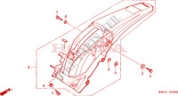PARAFANGO POSTERIORE per Honda CRF 250 X 2011