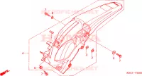 PARAFANGO POSTERIORE per Honda CRF 250 X 2005
