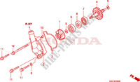 POMPA ACQUA per Honda CRF 250 X 2011