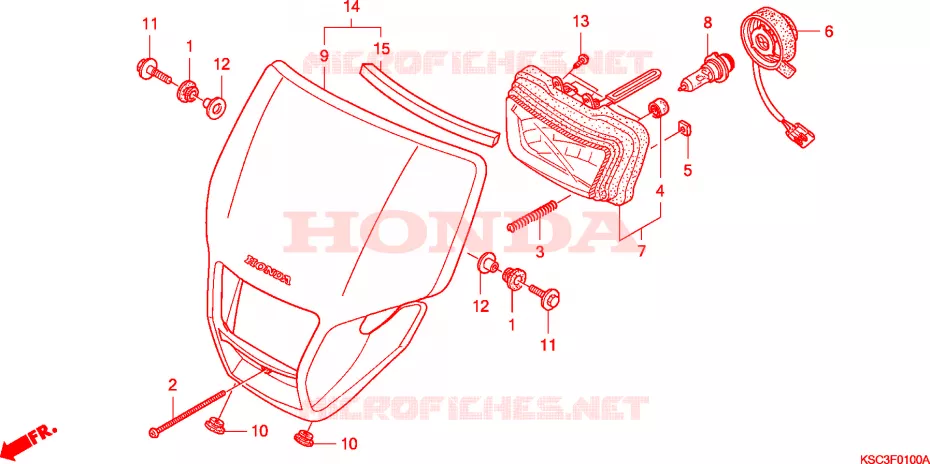FANALE Honda MOTO 250 CRF 2005  CRF250X5