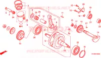 ALBERO A GOMITI/PISTONE per Honda NSR 125 R 1991