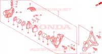 CALIBRO FRENO POSTERIORE per Honda NSR 125 R 1991