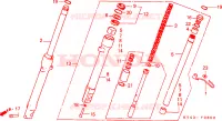 FORCELLA ANTERIORE per Honda NSR 125 R 1991