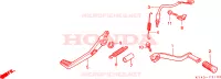 PEDALE FRENO/ PEDALE CAMBIO per Honda NSR 125 R 1991