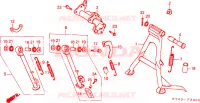 PIEDE D'APPOGGIO per Honda NSR 125 R 1991