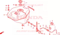 SERBATOIO COMBUSTIBILE per Honda NSR 125 R 1991