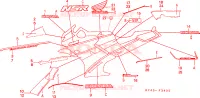 STRISCIA/MARCHIO(6) per Honda NSR 125 R 1991