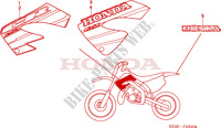 MARCHIO per Honda CR 125 R 2000