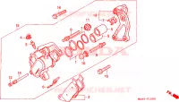 CALIBRO FRENO ANTERIORE  per Honda VT 1100 SHADOW 1995