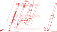 FORCELLA ANTERIORE(VT1100C2) per Honda VT 1100 SHADOW C2 1995