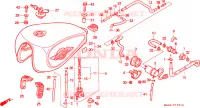 SERBATOIO COMBUSTIBILE/POMPA COMBUSTIBILE  per Honda VT 1100 SHADOW C2 1995