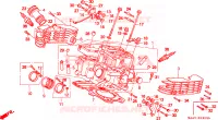 TESTATA(DIETRO) (VT1100CS/CT) per Honda VT 1100 SHADOW 1995