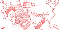 TESTATA(FRONTE) (VT1100CS/CT) per Honda VT 1100 SHADOW 1995