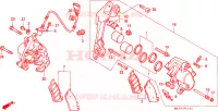 CALIBRO FRENO ANTERIORE (ST1100AS) per Honda PAN EUROPEAN ST 1100 ABS 1995