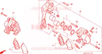 CALIBRO FRENO ANTERIORE  per Honda PAN EUROPEAN ST 1100 1998