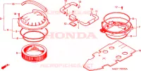 FILTRO ARIA per Honda PAN EUROPEAN ST 1100 1998