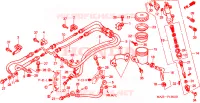 MAESTRO FRENO POSTERIORE CILINDRO(ST1100AT/AV/AW) per Honda PAN EUROPEAN ST 1100 ABS 1998
