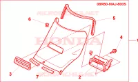 PARABREZZA ALTO ST1100 per Honda PAN EUROPEAN ST 1100 1998