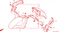 PARAFANGO ANTERIORE (ST1100AT/AV/AW) per Honda PAN EUROPEAN ST 1100 ABS 1998