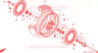 RUOTA ANTERIORE per Honda PAN EUROPEAN ST 1100 1998