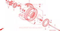 RUOTA POSTERIORE per Honda PAN EUROPEAN ST 1100 1998