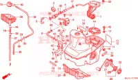 SERBATOIO COMBUSTIBILE per Honda PAN EUROPEAN ST 1100 1998