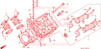 TESTA CILINDRO SINISTRO per Honda PAN EUROPEAN ST 1100 1998