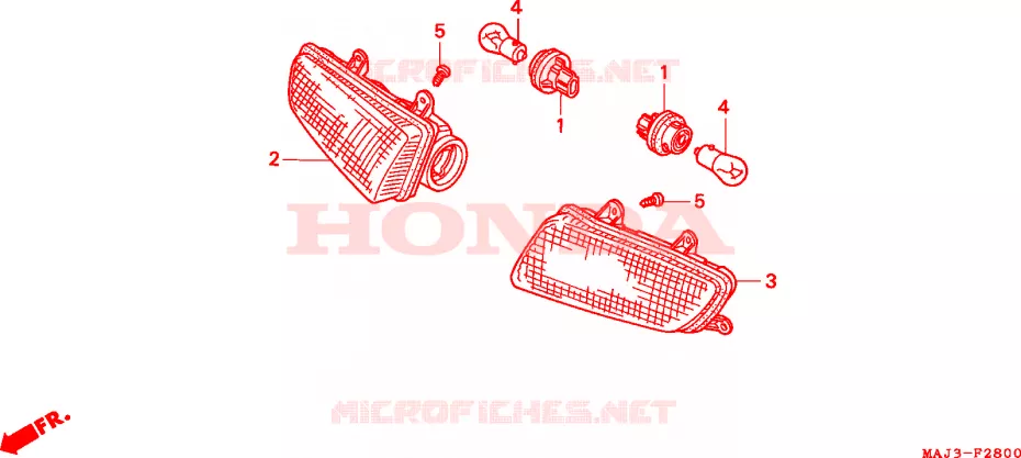 FRECCIA Honda MOTO 1100 PAN-EUROPEAN 1998  ST1100W