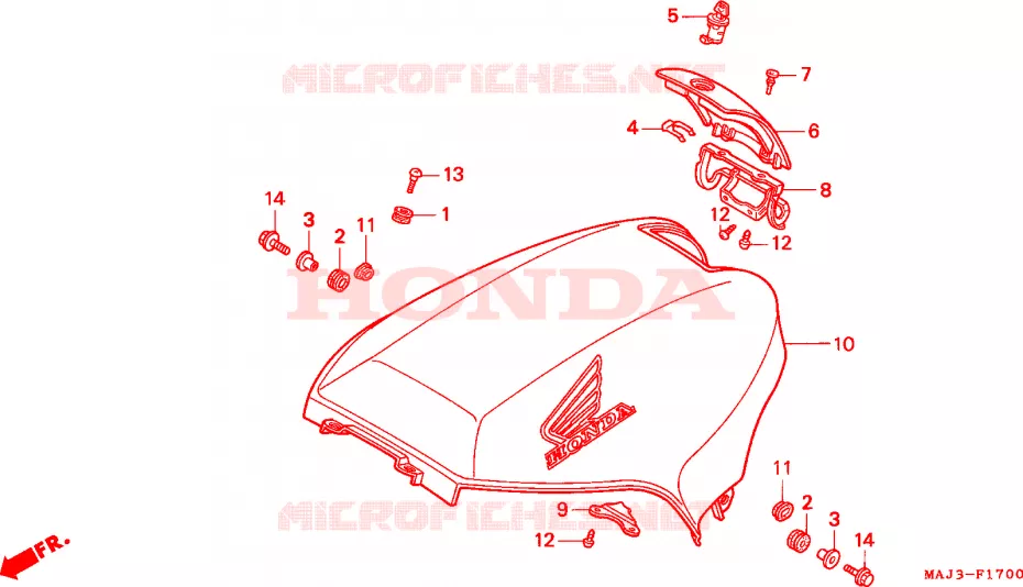 RIPARO Honda MOTO 1100 PAN-EUROPEAN 1998  ST1100AW