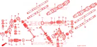 ALBERO A CAMME/VALVOLA per Honda GL 1500 GOLD WING SE 1997