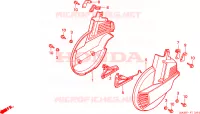 COPERTURA RUOTA ANTERIORE  per Honda GL 1500 GOLD WING SE 1997