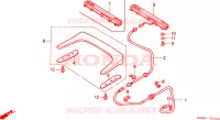 LUCE MONTATURA ALTA per Honda GL 1500 GOLD WING SE 1997