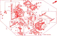 MONT. CARBURATORE per Honda GL 1500 GOLD WING SE 1997
