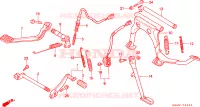 PEDALE/PIEDE D'APPOGGIO per Honda GL 1500 GOLD WING SE 1997